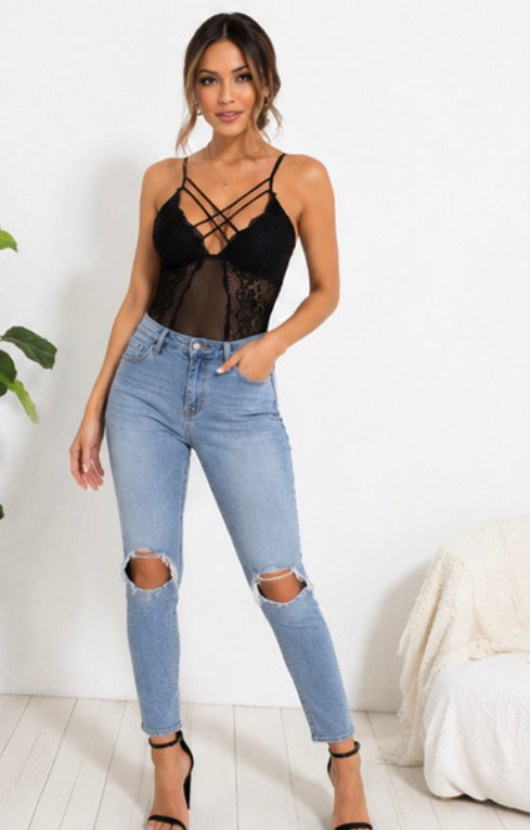 Luna Midnight Muse Lace Bodysuit