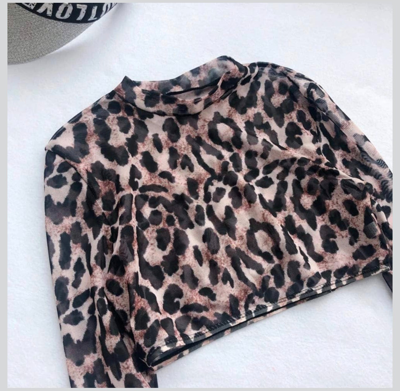 Luna Leopard Long Sleeve Swim Cover Top